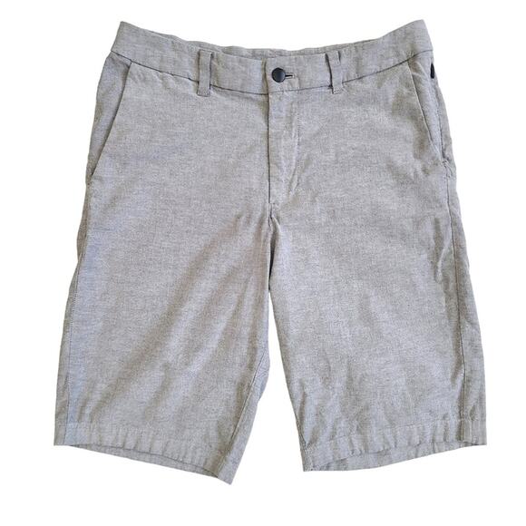 Lululemon Mens Commission Shorts SZ 30 Qwick Oxford Gray Chino - Picture 2 of 6